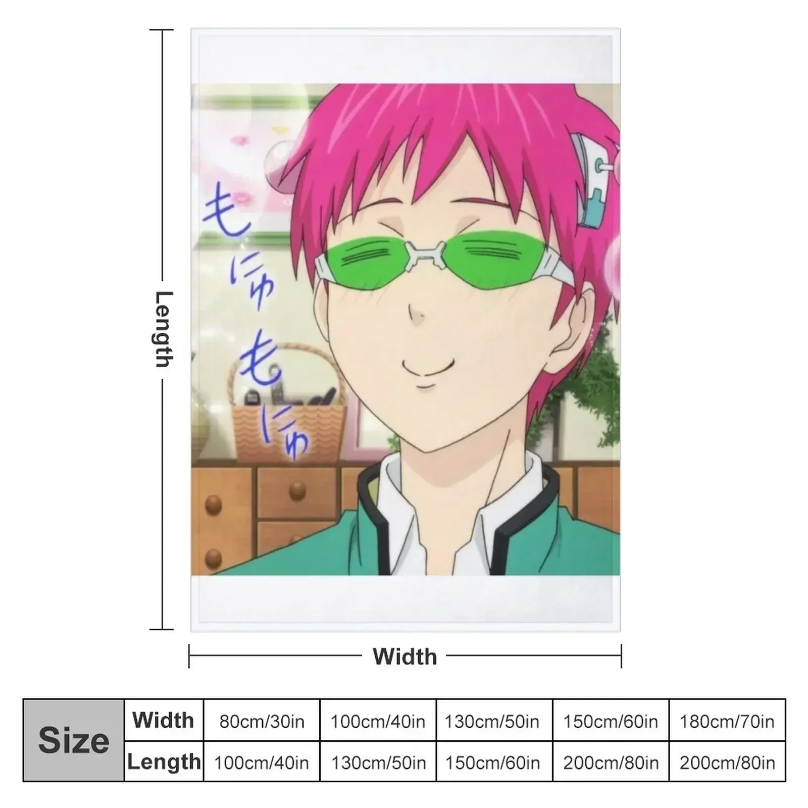 happy saiki Throw Blanket Soft Big heavy to sleep Softest Blankets