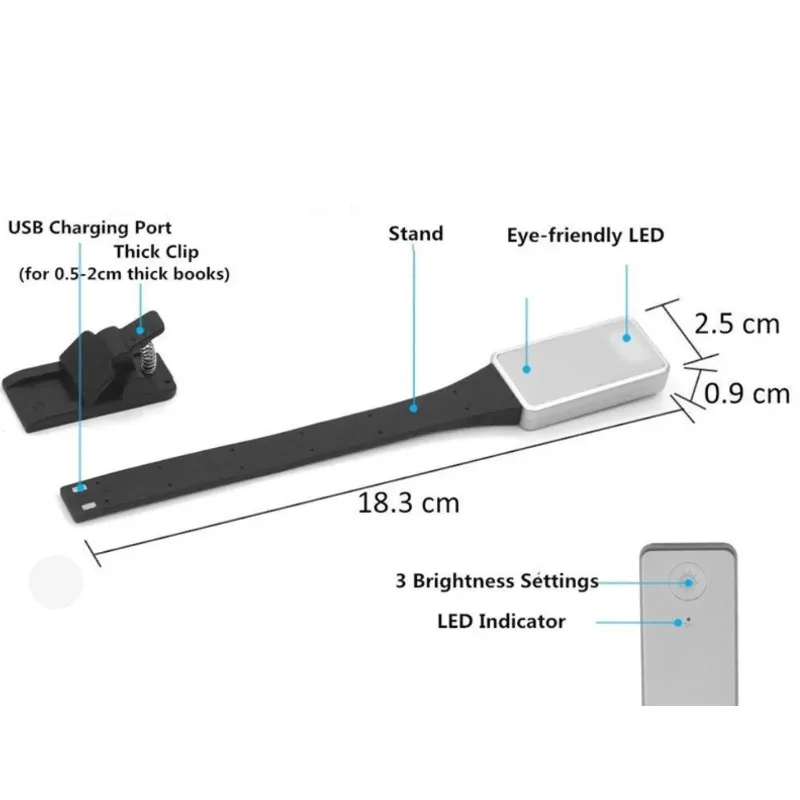 XTEINK X4 Electric E-Book Reading Light Supplement Night Reading Magnetic Attachment Read Lamp Usb Eye Protection LED Lighting