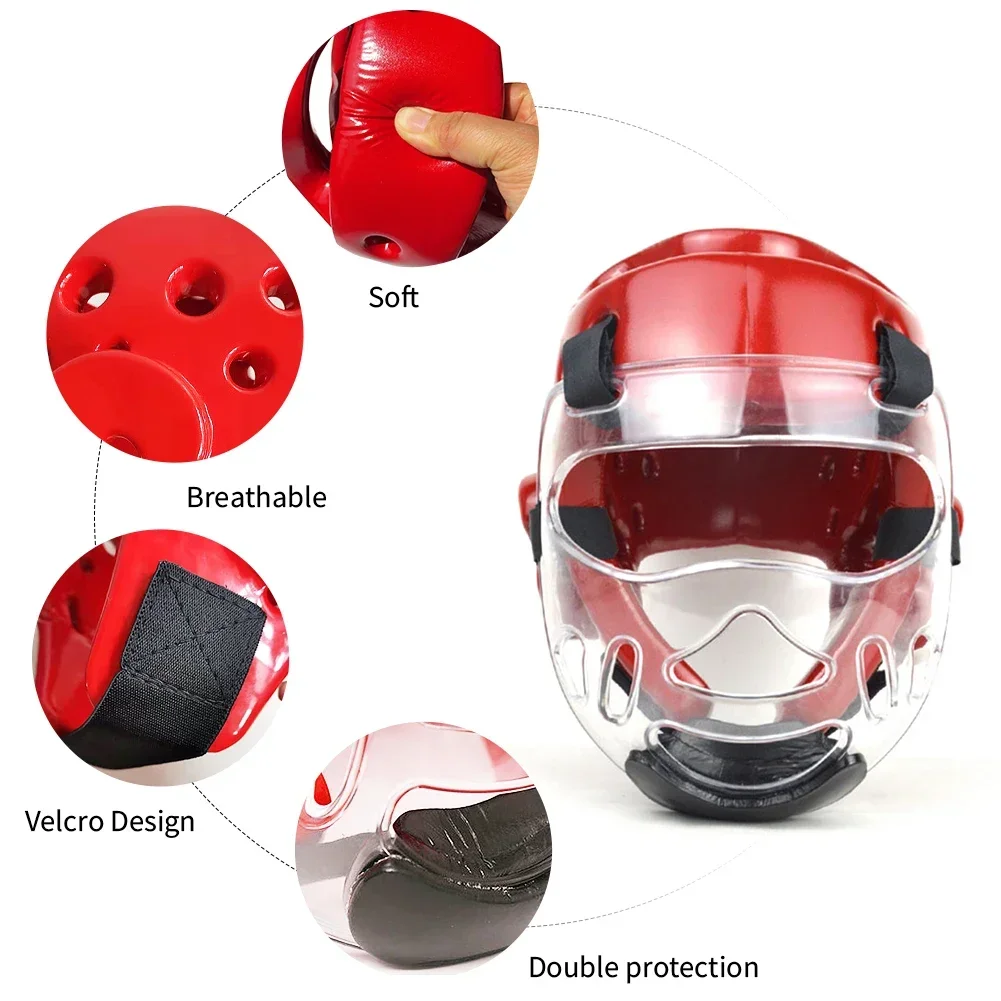 Professional Taekwondo head protector MMA Helmet Muay Thai Boxing Taekwondo Karate Guard Head WTF Kickboxing