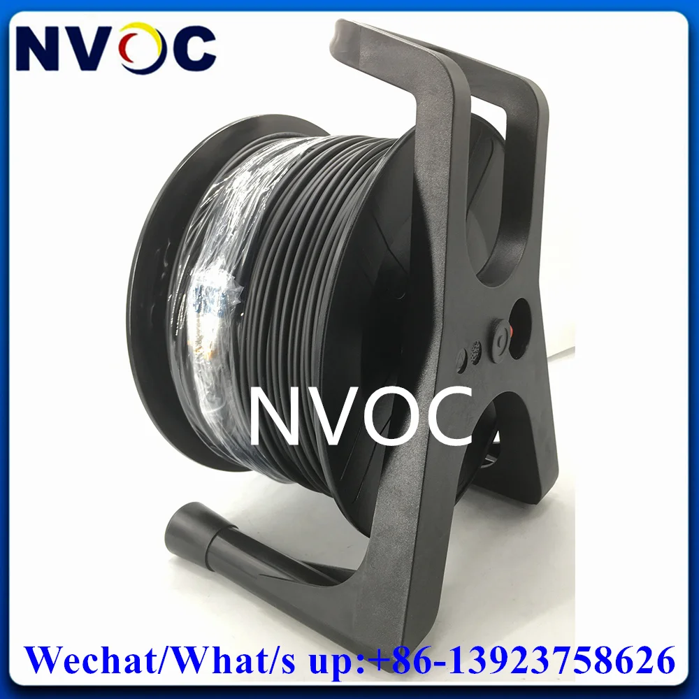 Picture 6: 250M 12C MM OM3-300 OM4 LC-LC Armored Fiber Optic Patch Cord Cable Connector For Protable PCD380 Tactical Reel with Panel 185-8