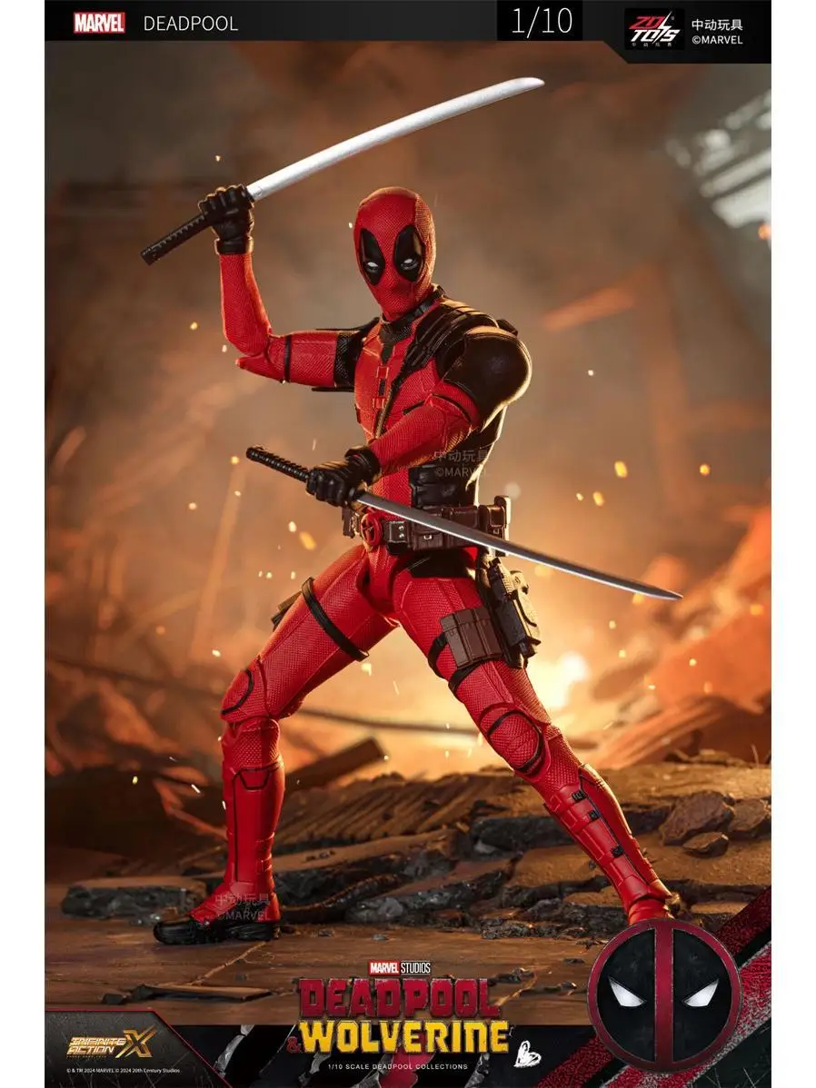 ZD Original Deadpool & Wolverine Action figures Deadpool Boxed Wolverine PVC Figure Collectible Model Toy