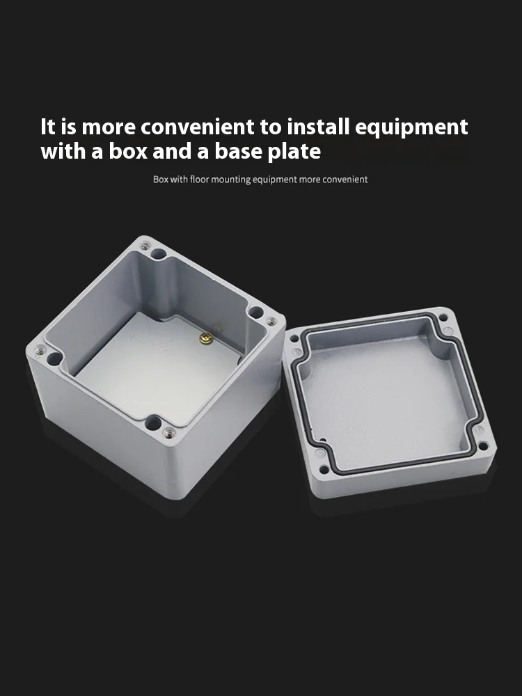 Cast Aluminum Waterproof Box Matching Base Plate Waterproof Box Galvanized Metal Plate Fixing Plate Support Customized Hole