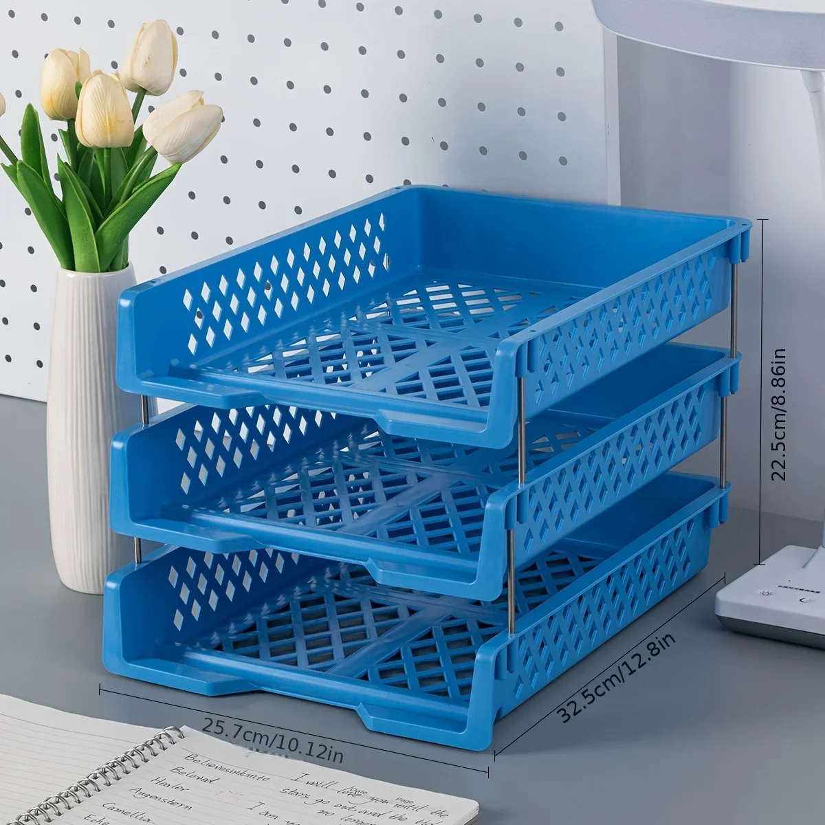 مكتب تكويم الطبقات رف الملفات وثيقة حامل صينية منظم سطح المكتب ورقة حقيبة للتخزين رف تخزين المنزلي #3