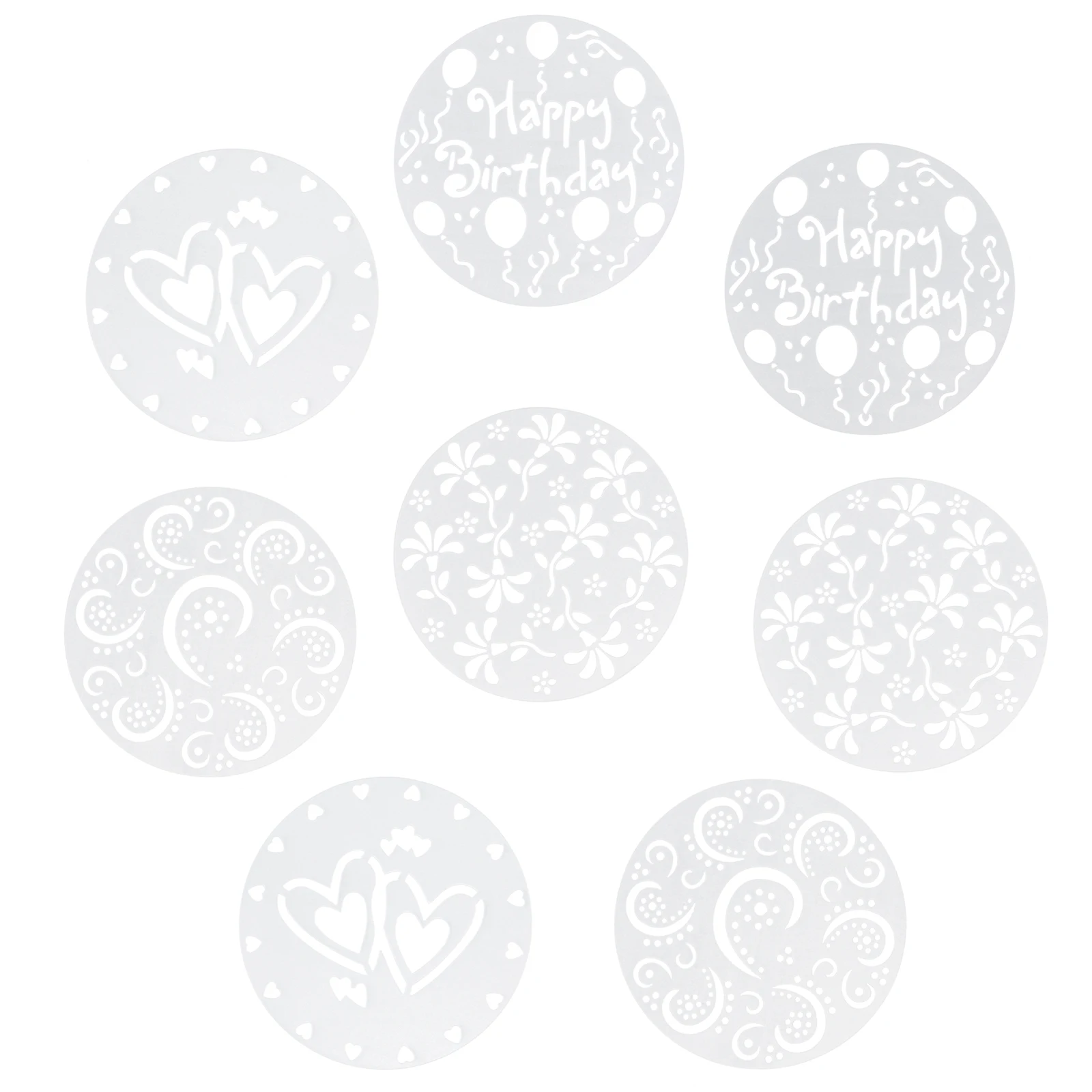 

Cake Spray Mold Stencils for Coffee Art Delicate Patterns Easy to Clean Professional Decorations Cake Art Templates Milk Spray