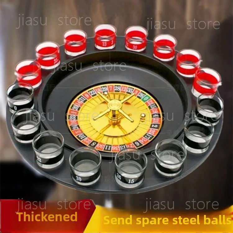 Bar Party Roulette Drinking Game, Spinning Wheel Wine Game Turntable, KTV Gathering Fun Drinking Toy Accessory