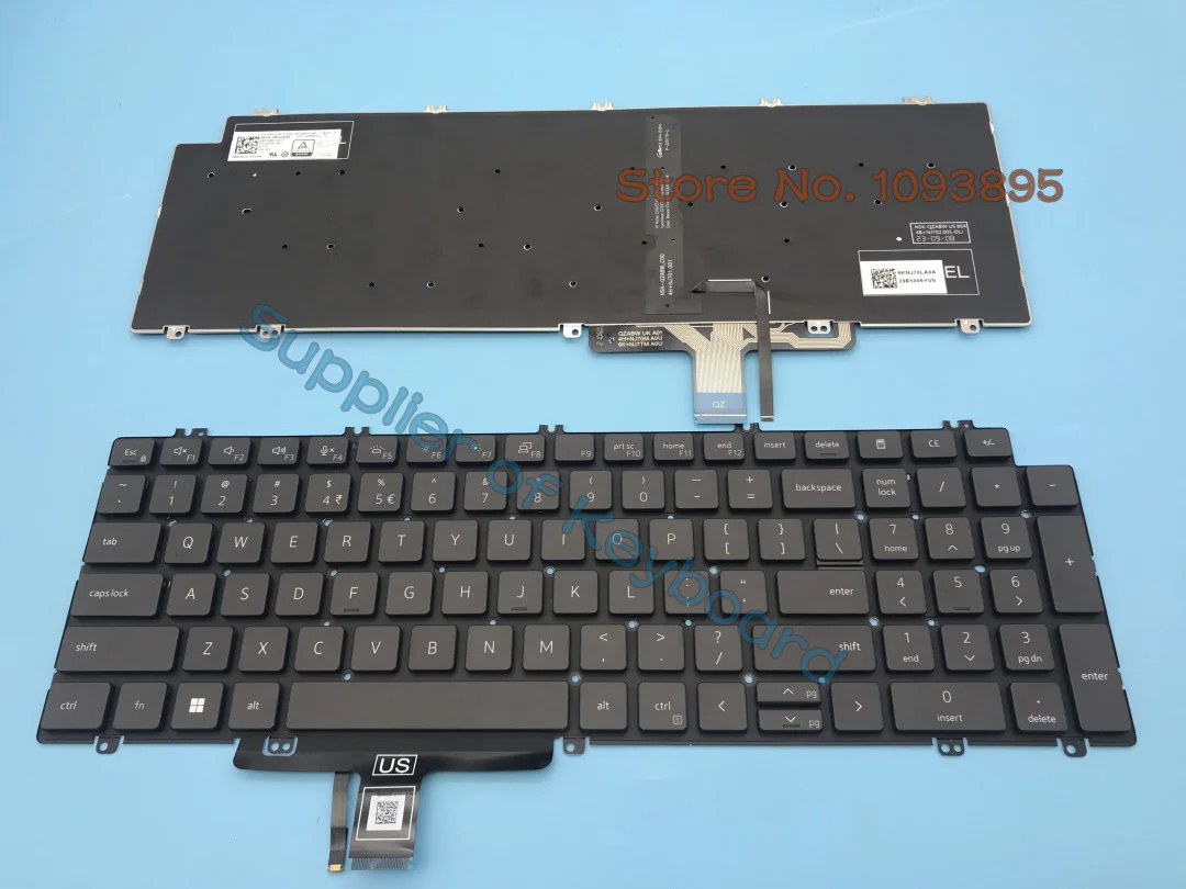 

NEW For DELL Latitude 5520 5521 5530 5531 Precision 3560 3561 3570 3571 Laptop English Keyboard Backlit