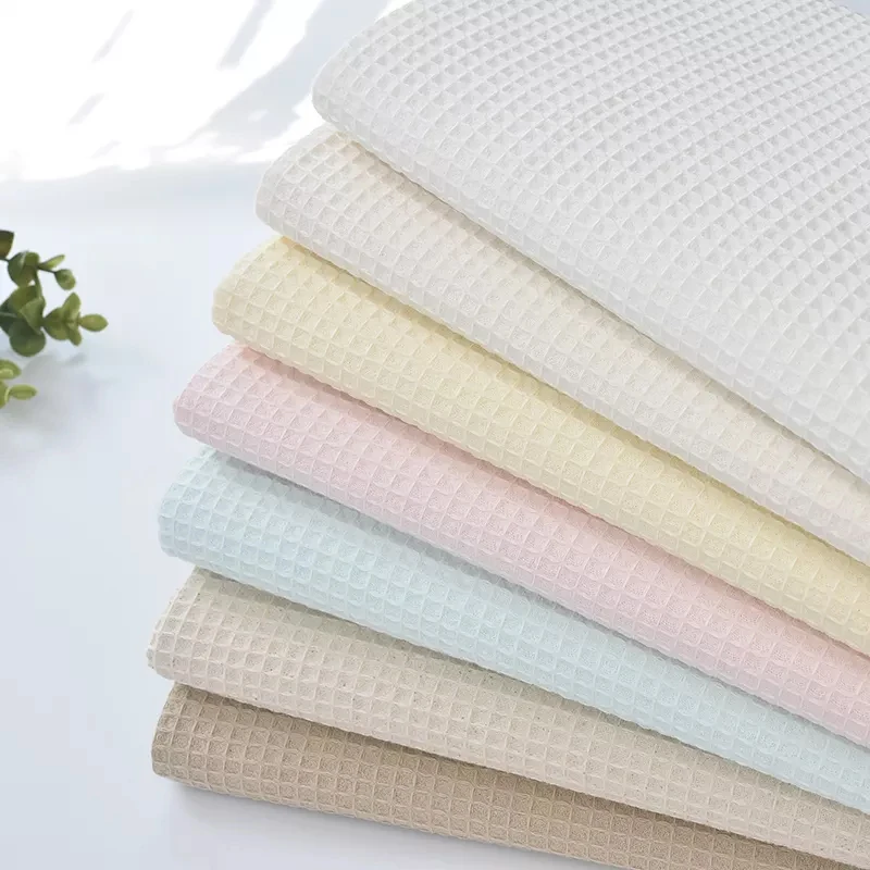 Экспорт в Японию, 8 цветов, ткань, оптовая продажа, органическая ткань с вафельным рисунком