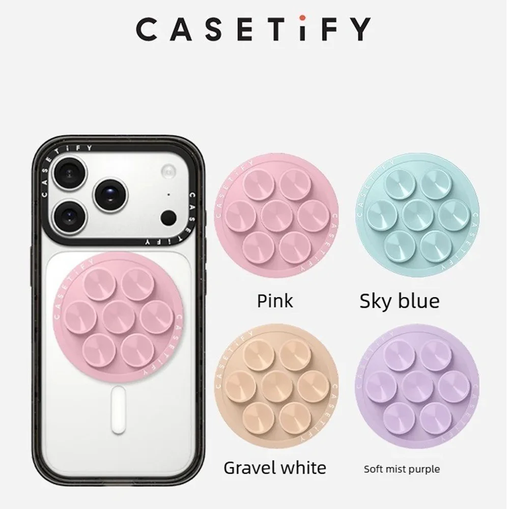 CASETiFY Snappy Wave Magnetic Suction Phone Holder Purple/Or