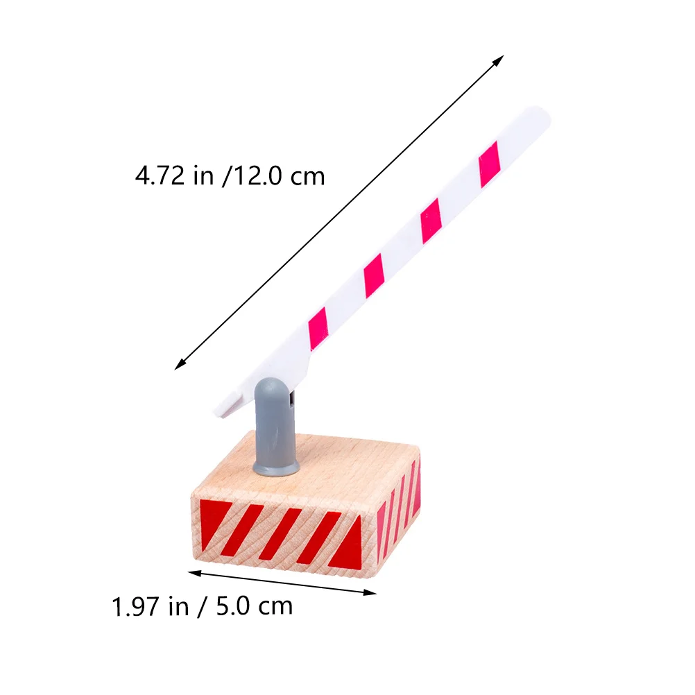 Modelo de barricada de tráfico, barricada, juguete, juguetes para niños, escena simulada única de madera para niños