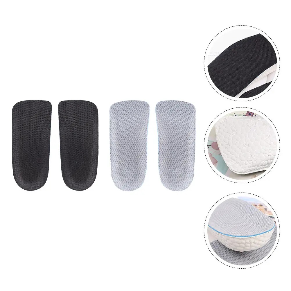 

2 Pairs Heightening Insoles Shoe Increased Cushion Breathable Heel Protector Pad Wearable Invisible Eva Lifting Socks Man