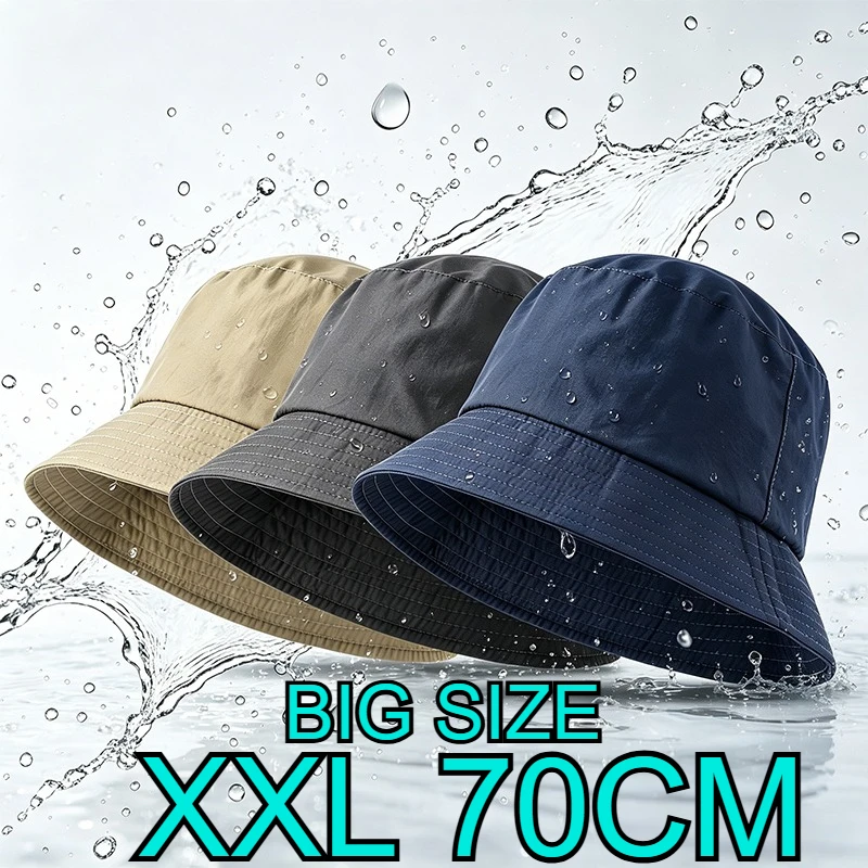 Kapelusze typu bucket hat oversize XXL 70CM na lato, na zewnątrz, chroniące przed słońcem, szybkoschnące, lekkie, oddychające, wodoodporne, kapelusz panama, kapelusz rybacki