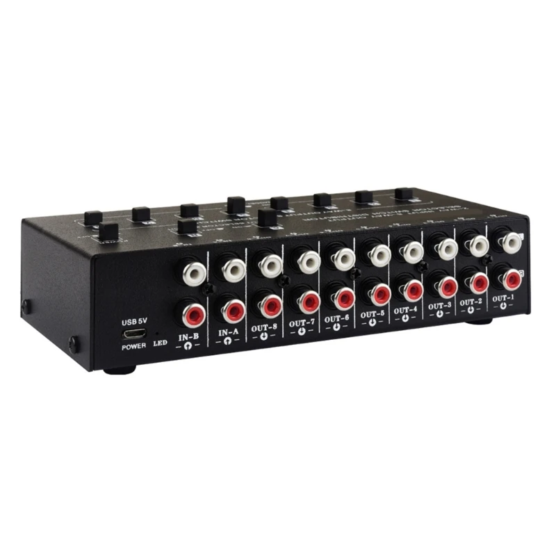 2 In 8 Out Sound Selection Switcher Switching Distributor Support 2 Set Mixing Input 8 Set Simultaneous Drop Shipping