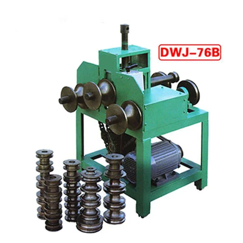 

New Electric DWJ-76B2 Multi-function Rolling Tube Bending Machine Stainless Steel Round Tube Bending Tube 380V1.5kw Thick Full