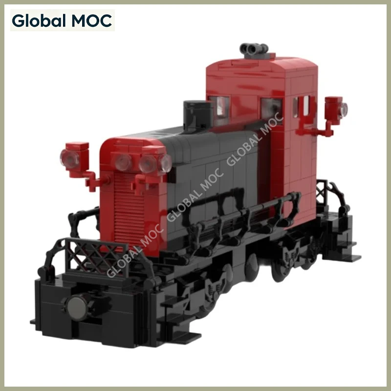 Custom 70 Ton Switcher Train MOC Building Blocks Industrial Shunting Locomotive Brick Model Assembly Toy For Rail Layout