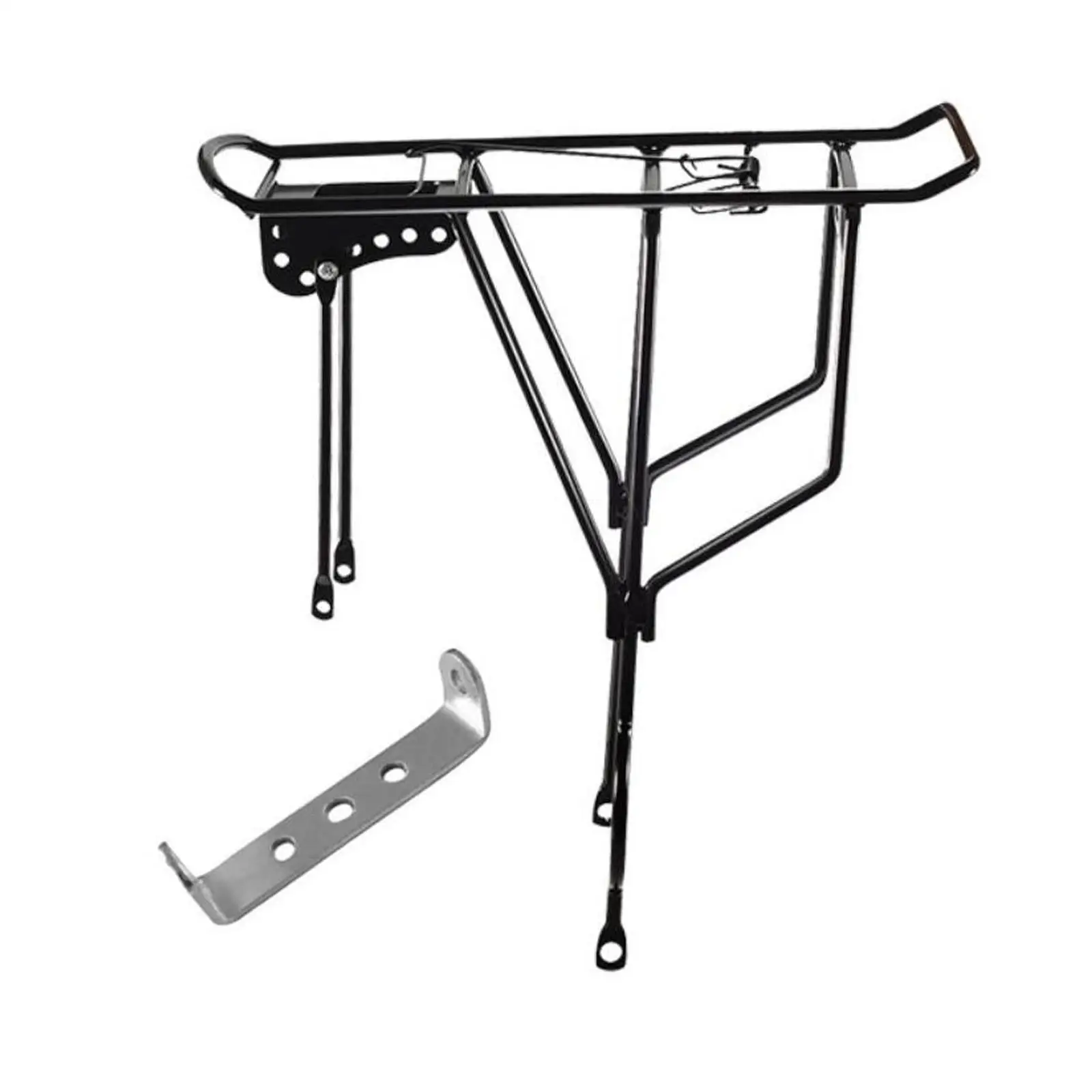 Rear Bike Rack Sturdy Tailstock Holder Shelf Metal Adjustable Bike Pannier Rack Bicycle Rear Rack Back Seat Cycling Accessories