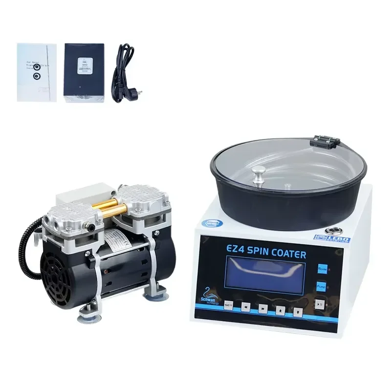 Brand For Laboratory Compact Spin Coater / Spin Processor EZ4 + Oil-free Vacuum Pump + VACUUM SPIN CHUCK 110V/220V