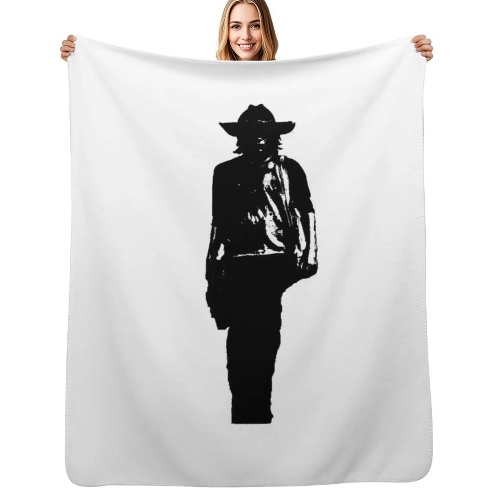 

Carl silhouette Throw Blanket Long Lasting Soft Plush Blanket for Daily Use