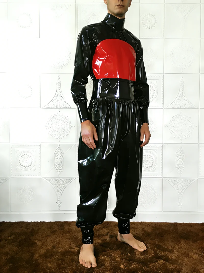 

Латексный резиновый комбинезон для косплея, 0.4 мм, для вечеринок и Хэллоуина, ручной работы, на заказ