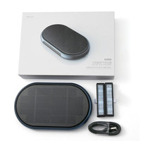Solar Car Air Purifier 4000mah Smoke Remover HEPA filter electric Purifier Interior Air Cleaner Deodorant for Cars