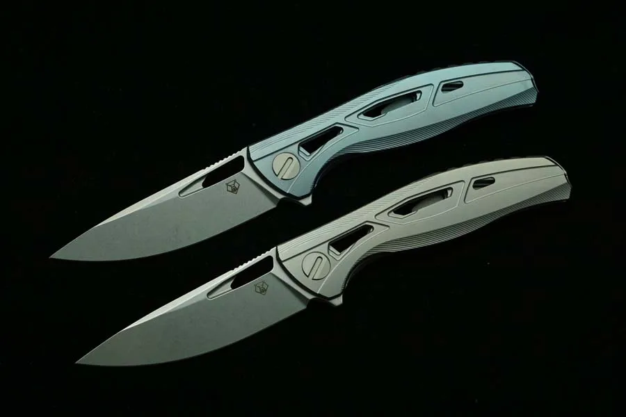 LEMIFSHE New Bear CDX F7 Mark M390 Лезвие Складной нож с ручкой из титанового сплава Открытый Кемпинг Охота Кухня Выживание EDC Инструмент