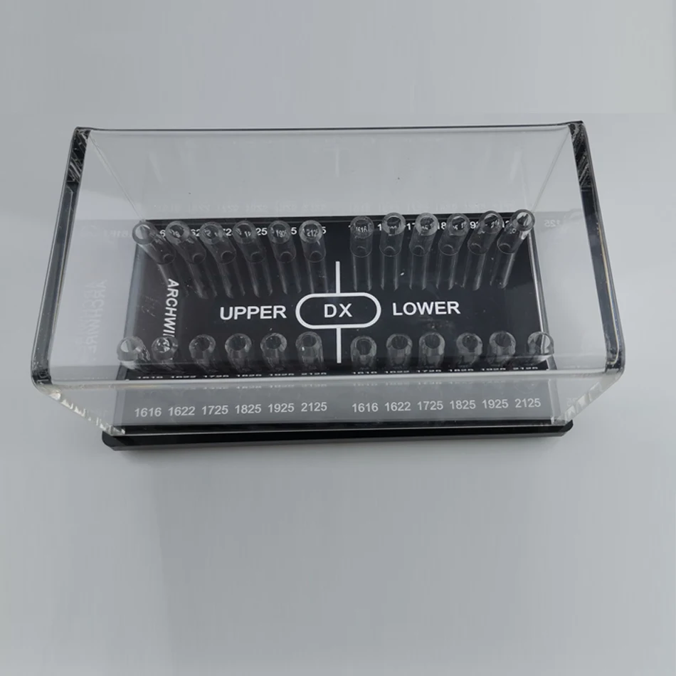 Denxy A+ Quality Dental Orthodontic Rectangular Archwire box Acrylic Dispenser Placing Box arch wires holder Orthodontic Bracket