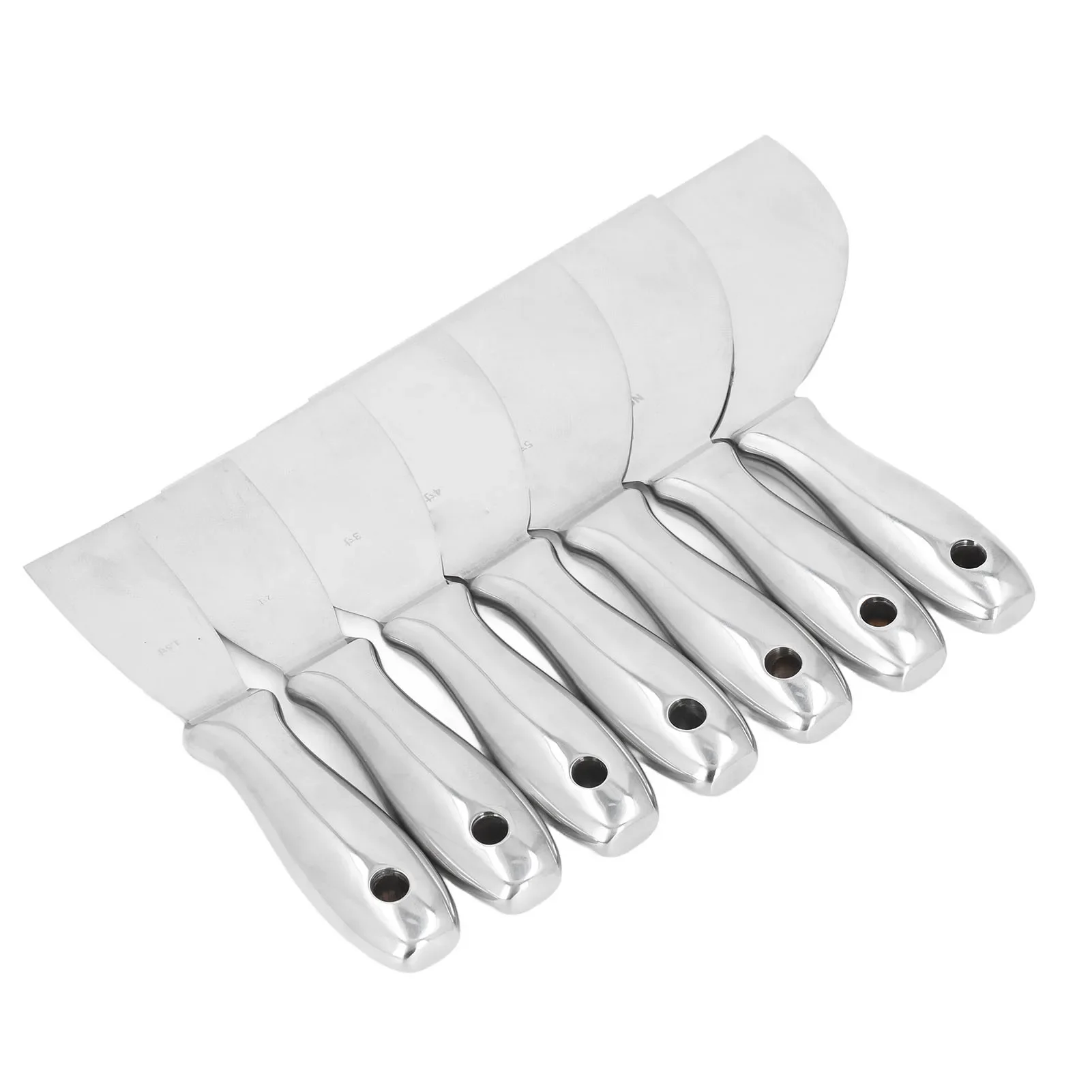 

7Pcs Putty Knife Paint Scraper for Applying Putty Plaster Cement Drywall Hand Tool Kit Repairing Drywall Removing Wallpaper