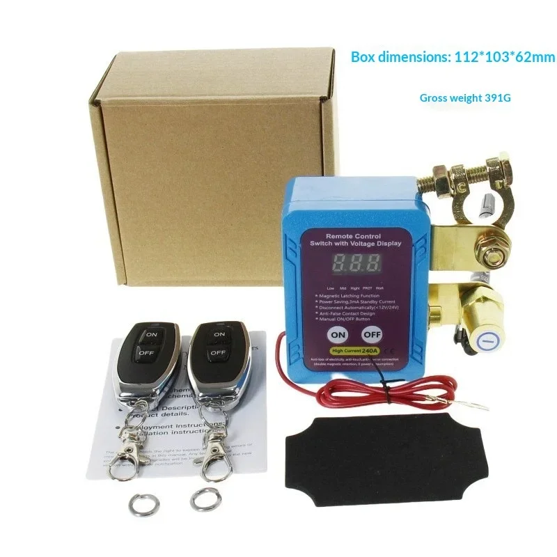 12V Car Battery Disconnect Switch Power Cut‑Off Isolator Switch for Auto RV Yacht Battery Protection Accessory 1Set view 5