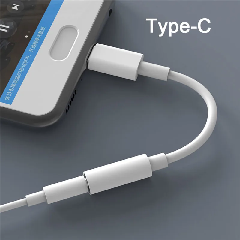 Type C USB to 3.5mm Jack Earphone Male Audio Aux Cable Headphones Adapter for Samsung Galaxy S21 Ultra S20 Note 20 Xiaomi