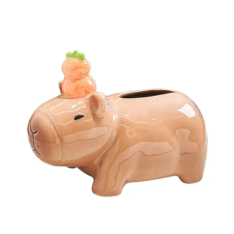 Cartoon Dolphin Ceramic Tissue Box Ceramic Paper Draw Box Home Living Room Coffee Table Dining Room Decoration Tissue Box