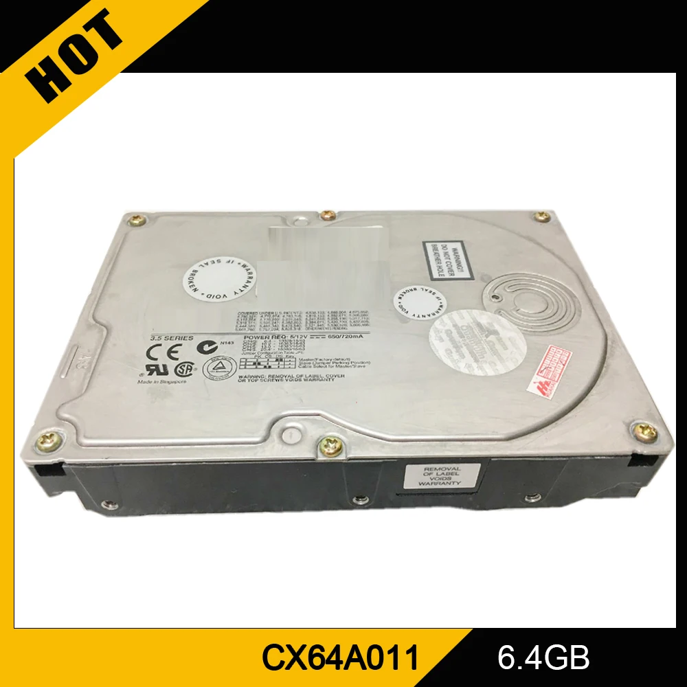 CX64A011 HDD For Quantum Hard Disk 6.4AT REV 02-B 6.4GB Parallel Port IDE 6.4G Industrial Medical Hard Drive High Quality