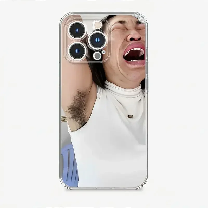 Disgusting Giant Ugly Armpit Hair Stinky Sister IPhone 13 Phone Case Iphone 11/12/14 Cracked XR Trick XS/7/8p/6S Funny Case