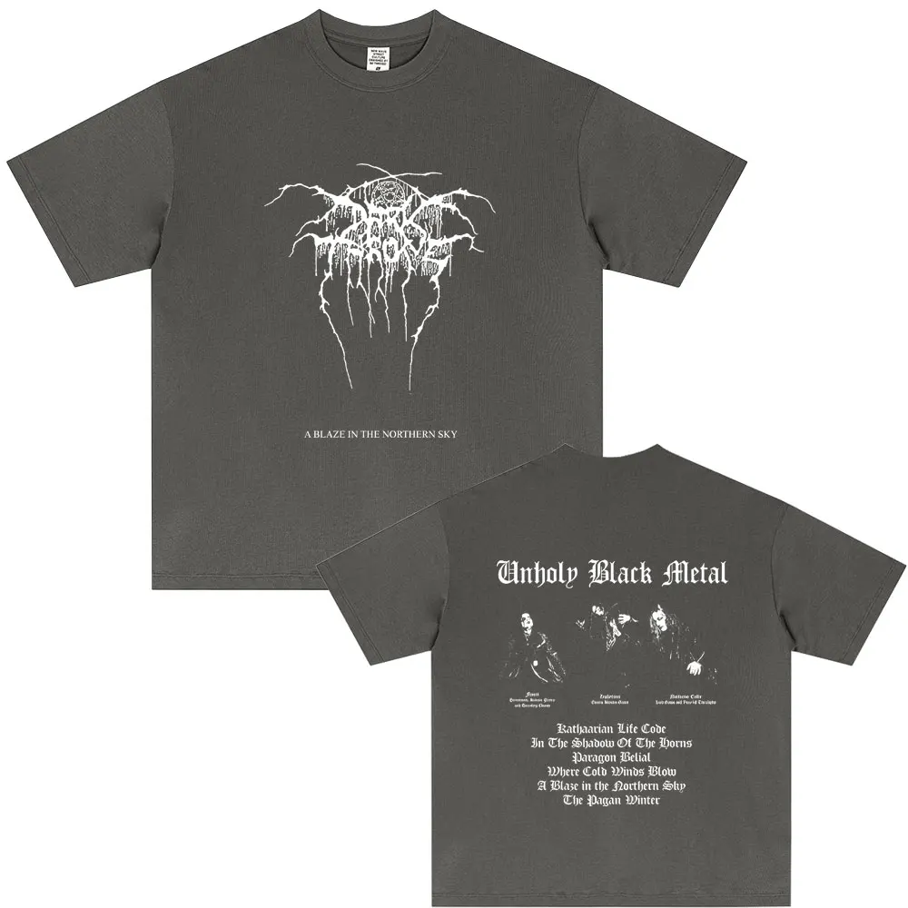 Mayhem A Blaze in The Northern Sky Graphic T-shirt Summer Men Women Clothing Death Black Metal Rock Tshirt Male Vintage T Shirts