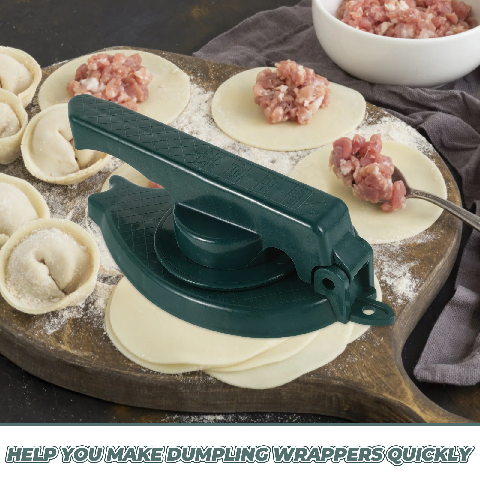 

Dumpling Wrapper Kitchen Tool Dough Dough Pressing Mold Pressing Maker Plastic Skin Mold Efficient Practical Home DIY