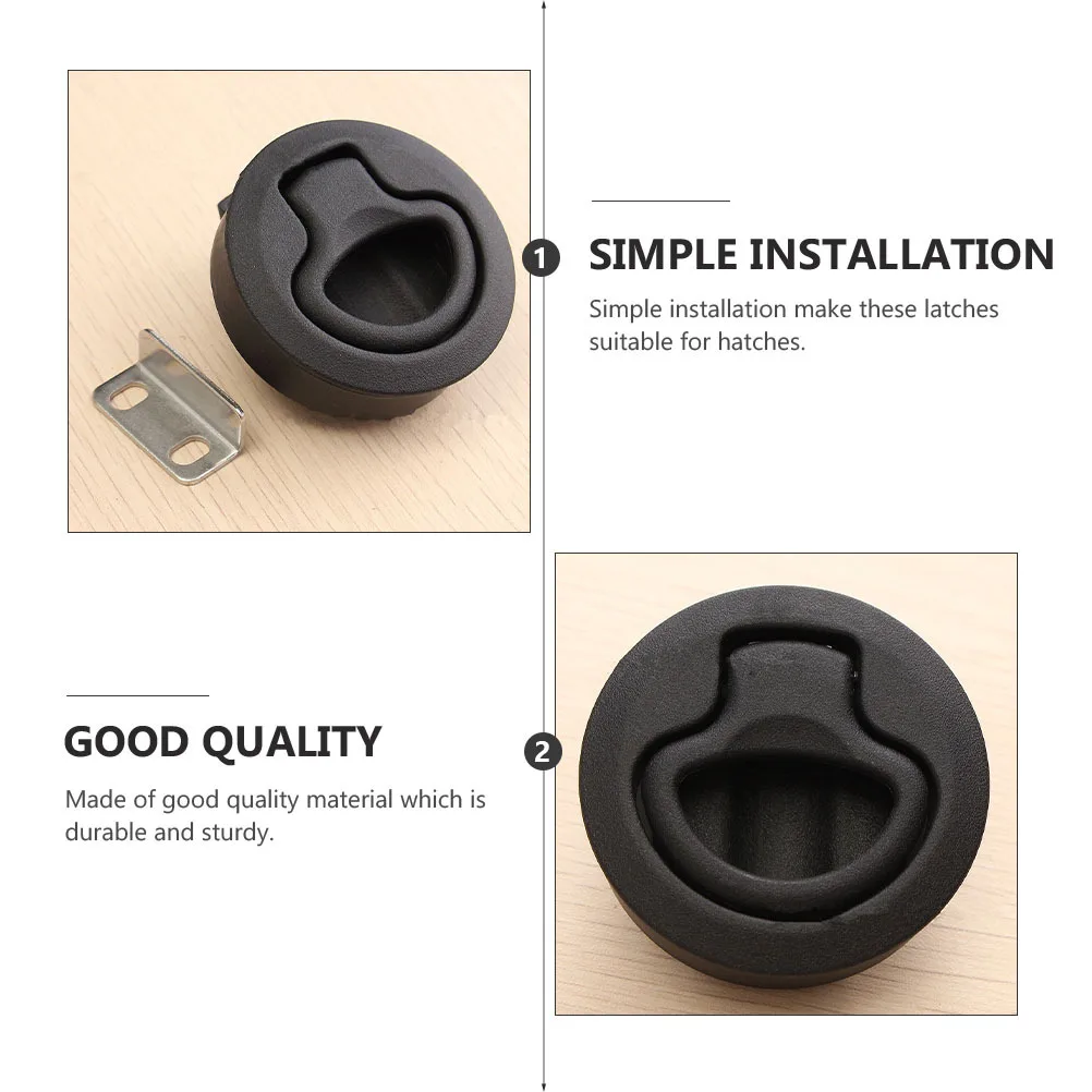 

4Pcs Door Locks Multipurpose Sturdy Hatch Latches Simple Installation Flush Latches for Rv Household Practical Door Locks