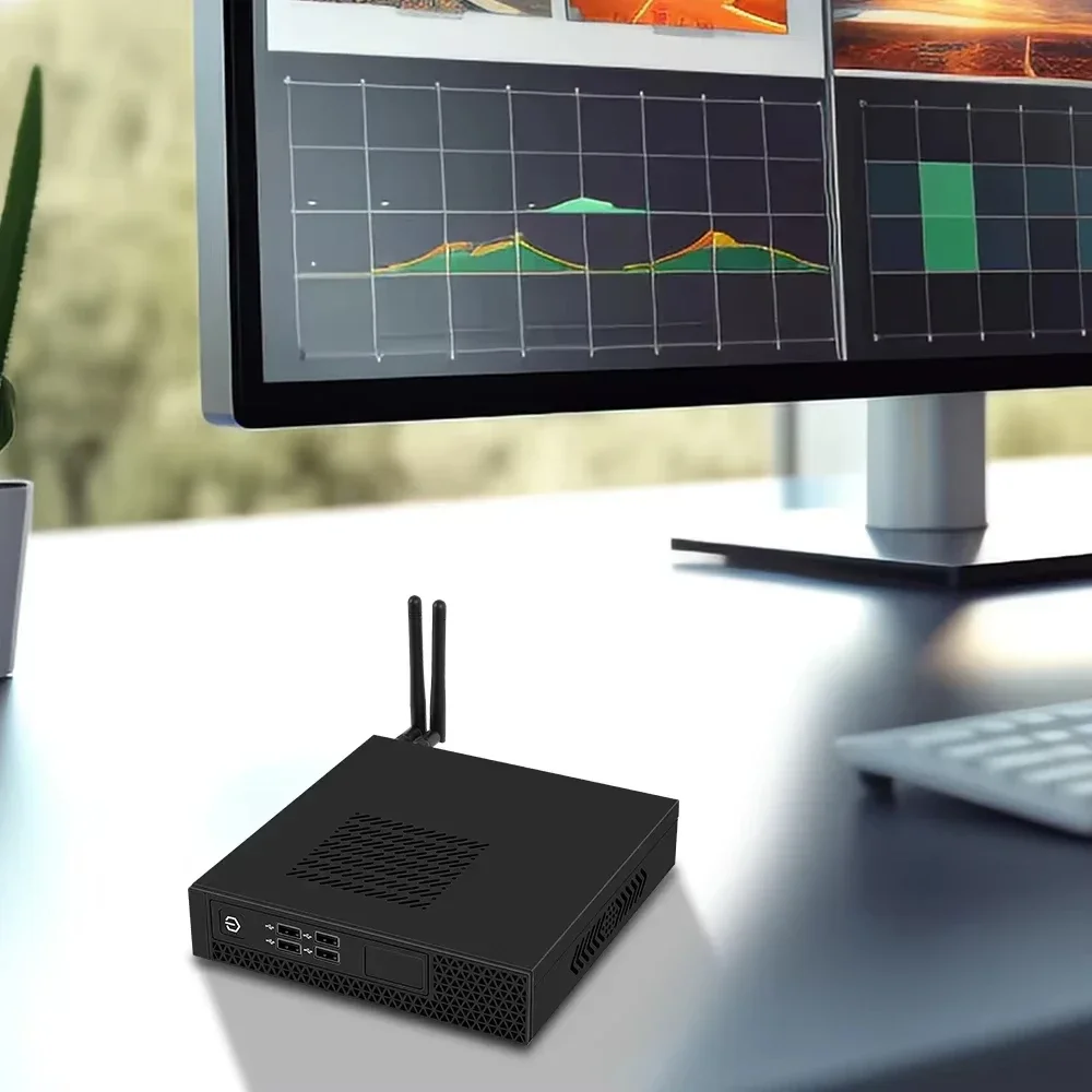 SZBOX Mini PC S57 AMD Ryzen 7 5700U Windows 11 Pro DDR4 3200Mhz يدعم القنوات المزدوجة NVME SSD WiFi 6 كمبيوتر الجيب المكتبي