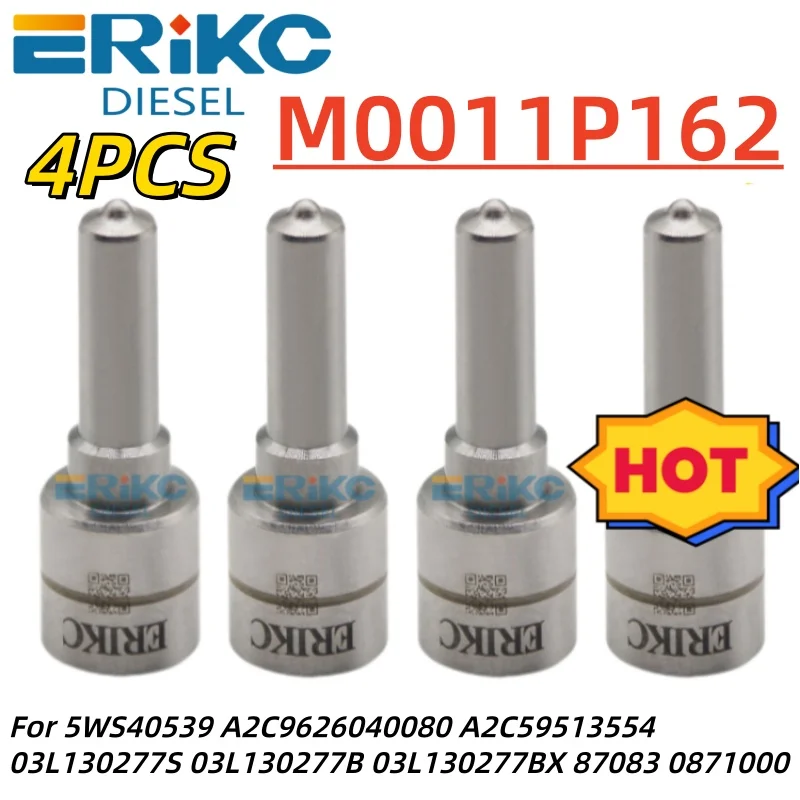 

4PCS M0011P162 Piezo Injector Nozzle Sprayer M0011 P 162 Injector Nozzle Set DLLA162PM011 For AUDI Siemens Piezo 5WS40539