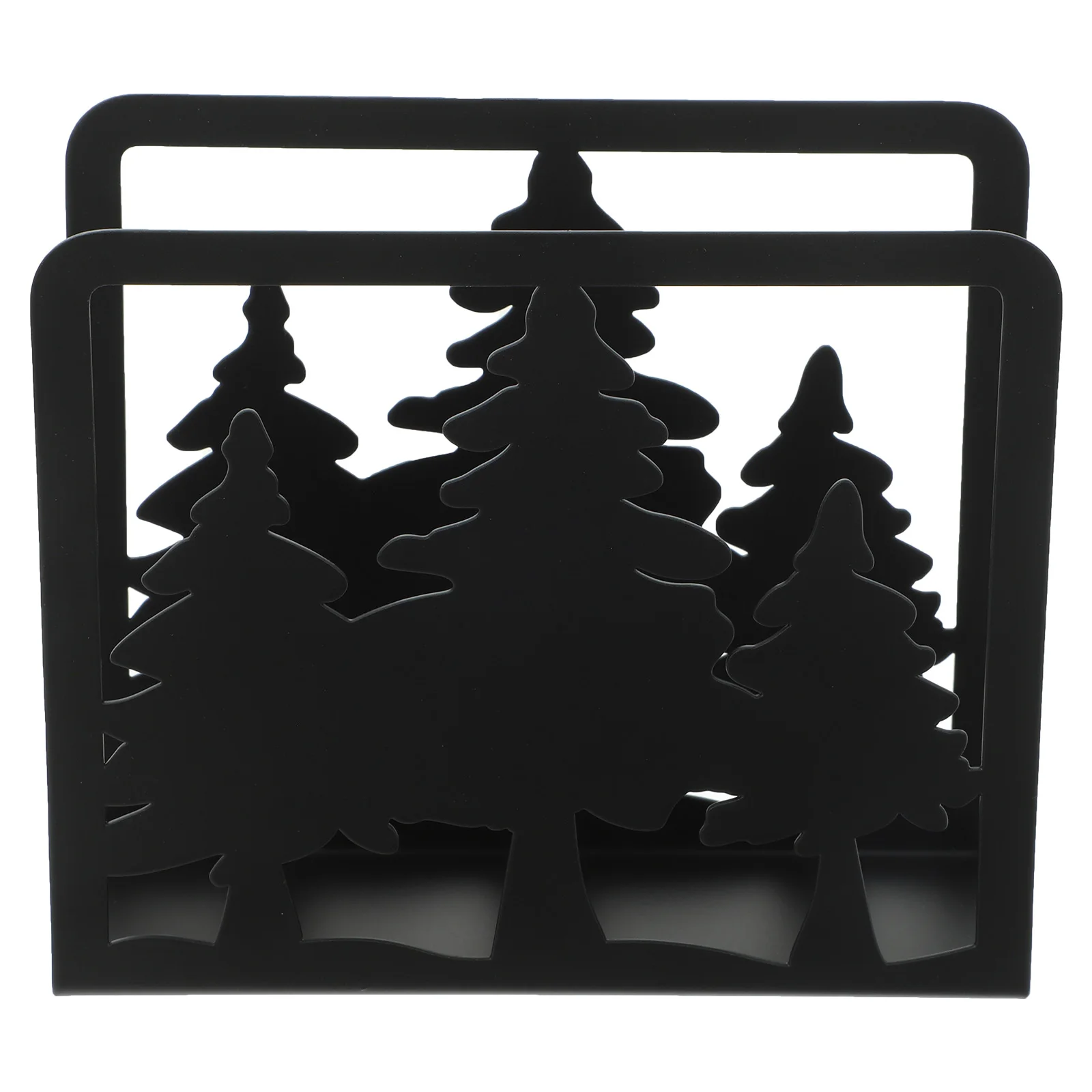 

Iron Hollow Napkin Holder Metal Table Freestanding Tissue Stand Decorative Napkin Organizer for Dining Room Bar Napkins Holder