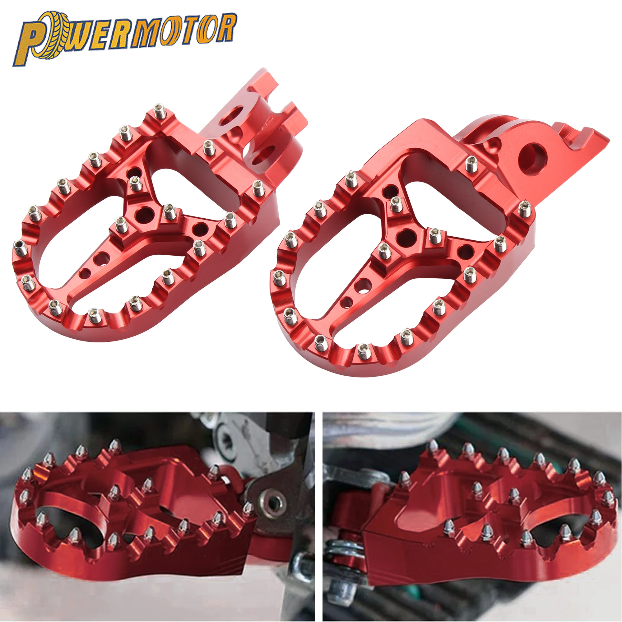 

For KTM 690 ENDURO SMC R Motorcycle Foot Pegs Pedals Spikes Foot Rests For BETA RR 2T 4T For HUSQVARNA 701 SM TC FX TE FE 300