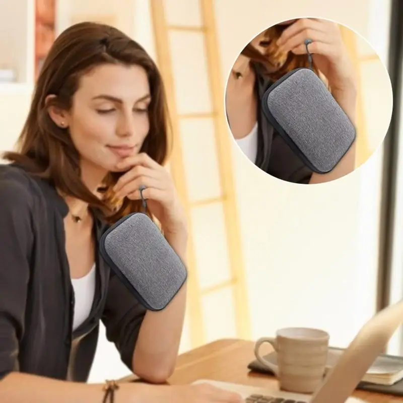 Caixa armazenamento capacidade para o BOTEPIN Voice Recorder Hard Shell Transporting Bag R58a