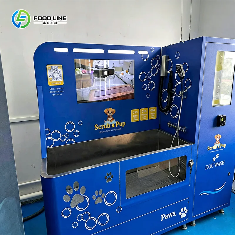 Custom QR Code Payment Self-Service Pet Washing Machine, Portable Deployment Dog Cat Grooming Equipment for Pet Hotels Salon