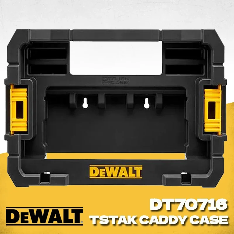 DEWALT DT70716 Caddy Case Compatible With TSTAK SYstem Connectable Integrated Transprot Handle Tool Box Storage Case DT70716-QZ