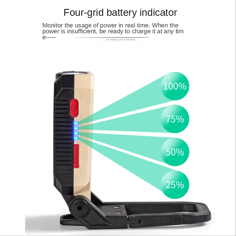 Super Bright COB LED Work Light USB Rechargeable Work Lamp Auto Repair Light Emergency Light Waterproof Camping Light