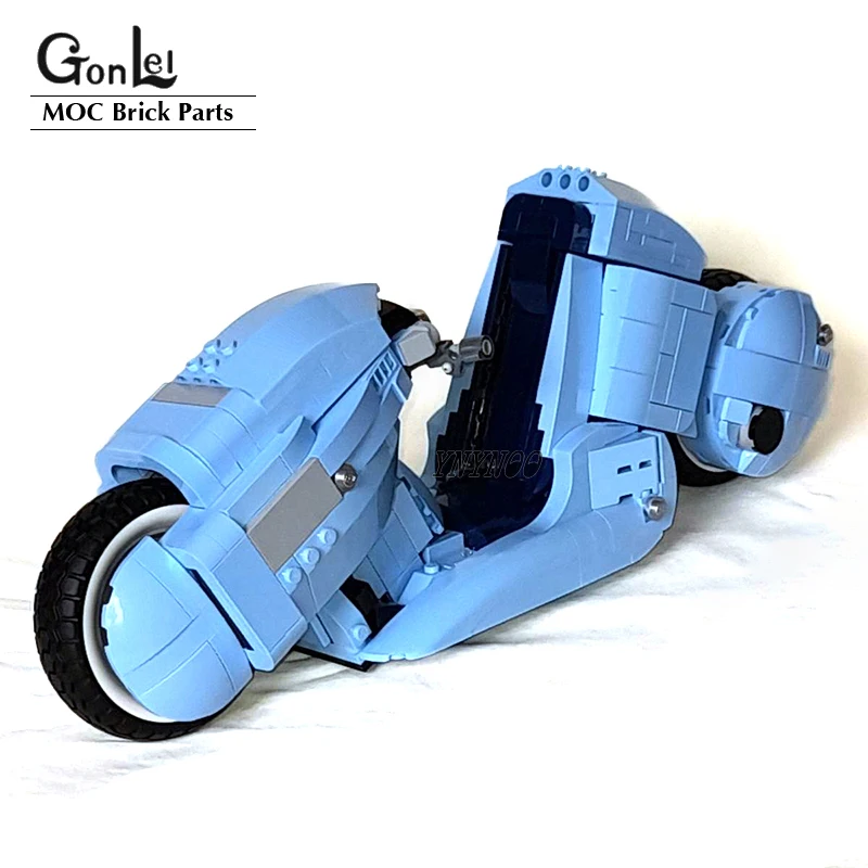 MOC Creative Kaneda's Bike Bricks Model 10298 Set Roman Holida Vespa 125 Famous Motorcycle City Building Blocks DIY Toys Gifts