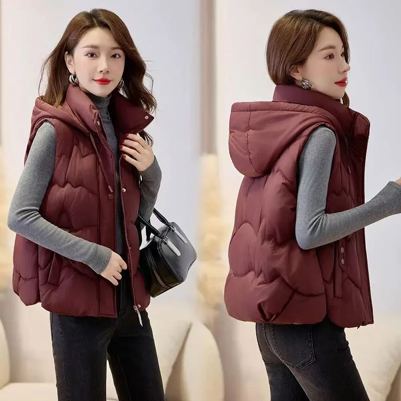 سترة نسائية من القطن سترة 2025 صدرية فضفاضة ومريحة للسيدات معطف عالي الجودة بتصميم ملابس خارجية نسائية #5