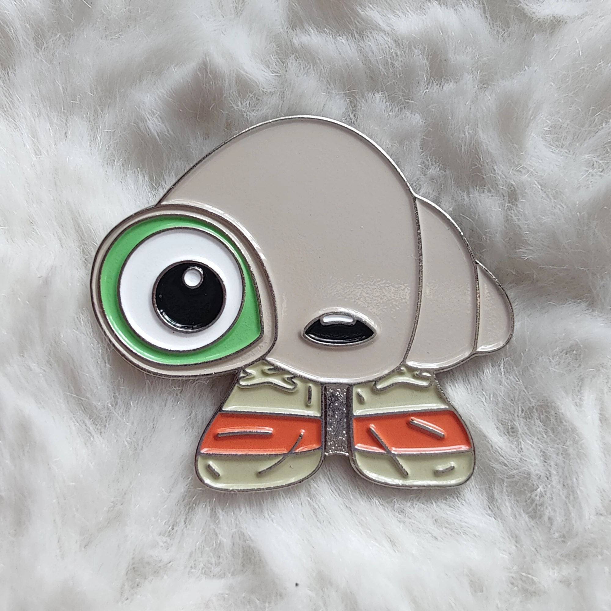 Marcel The Shell With Shoes On Enamel Pin Brooches Bag Lapel Badge Jewelry Gift for Kids Friends