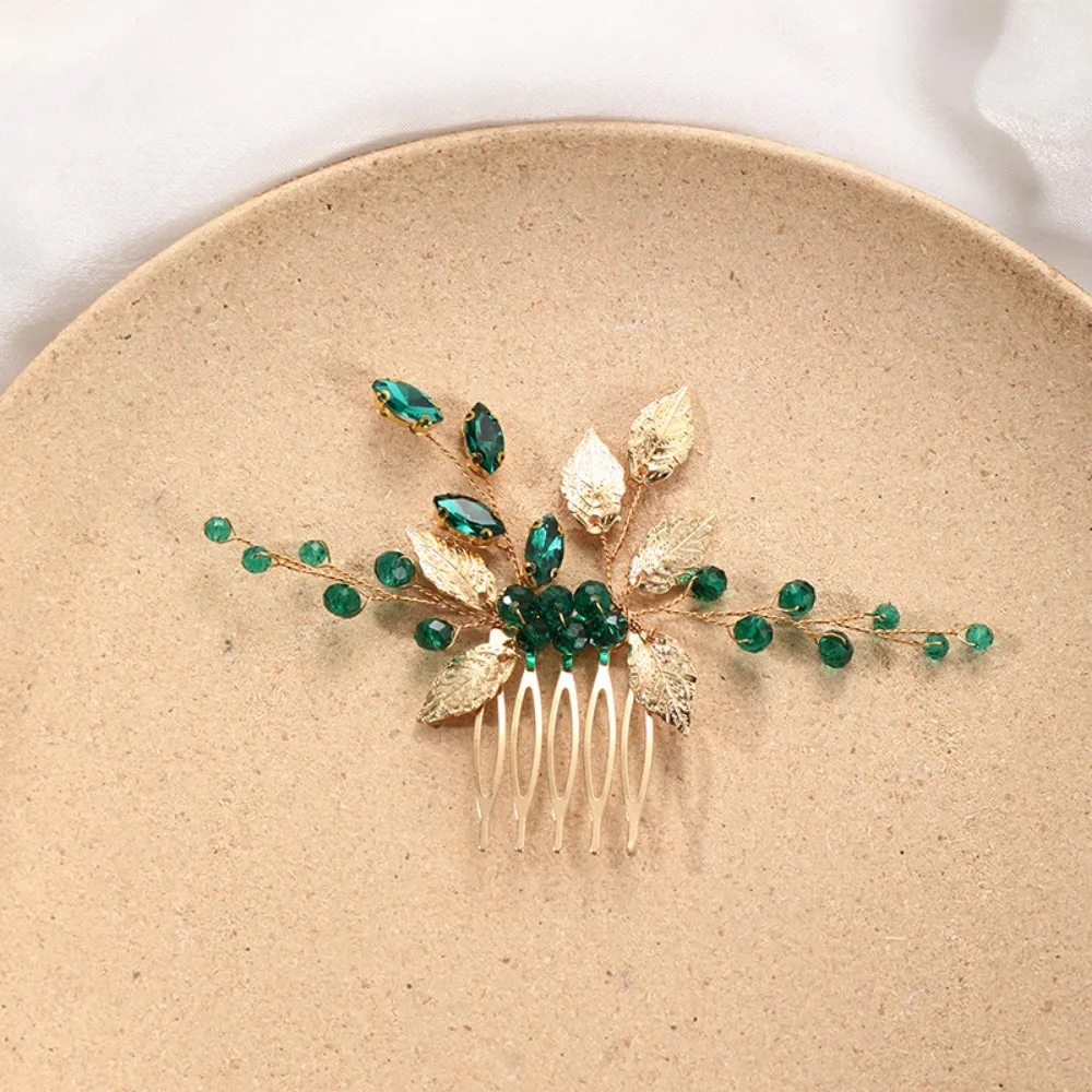 Peignes à cheveux de mariage avec biscuits violets, patients en cristal, pièces de sauna de mariage, robe de cheveux, accessoires pour cheveux,