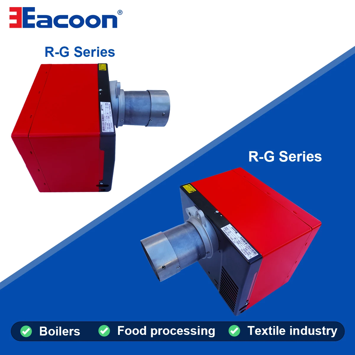 موقد الزيت الصناعي R-G10 54-120 KW للغلايات #6