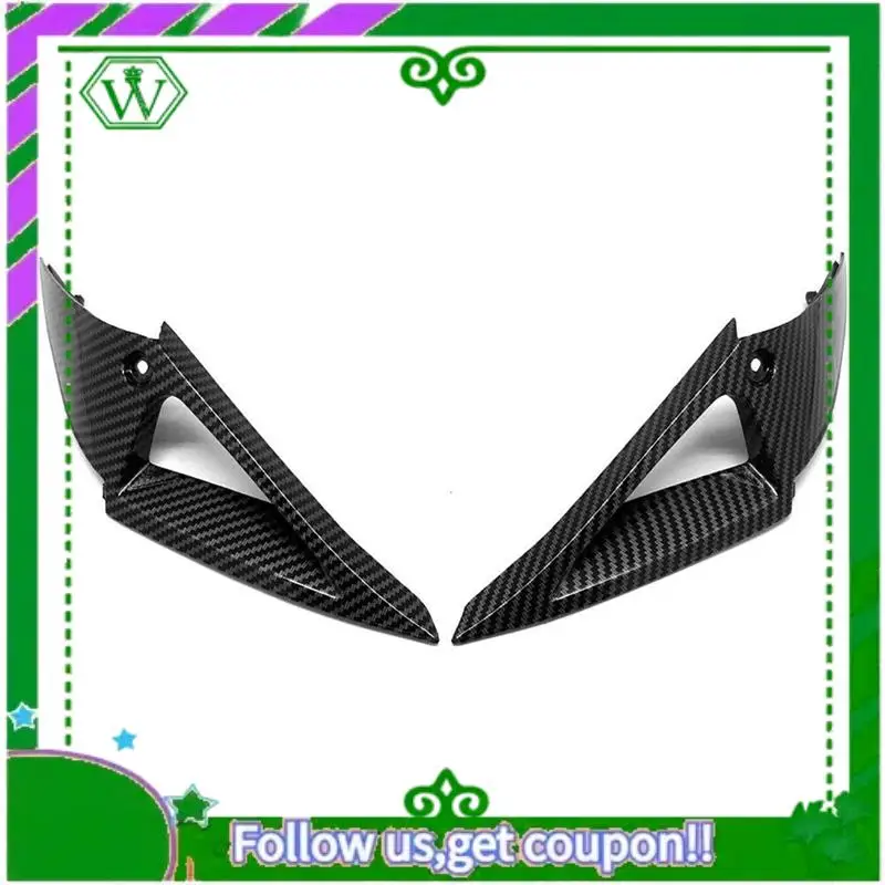 

AC34-Motorcycle Carbon Fiber Finish Headlight Side Panels Cover Fairing For HONDA CBR1000RR CBR 1000RR 2004 2005