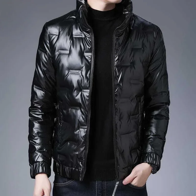 Parkas Male Padded Coats Padding Zipper Black Men\'s Down Jacket Short Inter Special Casual Winter Sale Offers Wholesale 2024