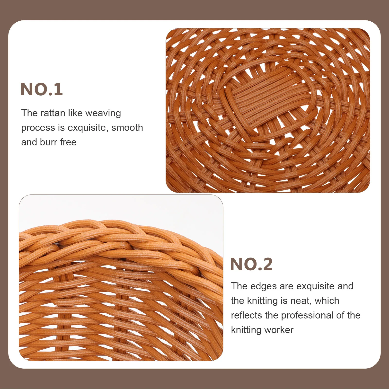 

Duck Shape Woven Basket Plastic Imitation Rattan Design Fruit Snacks Storage Tabletop Household Storage Basket
